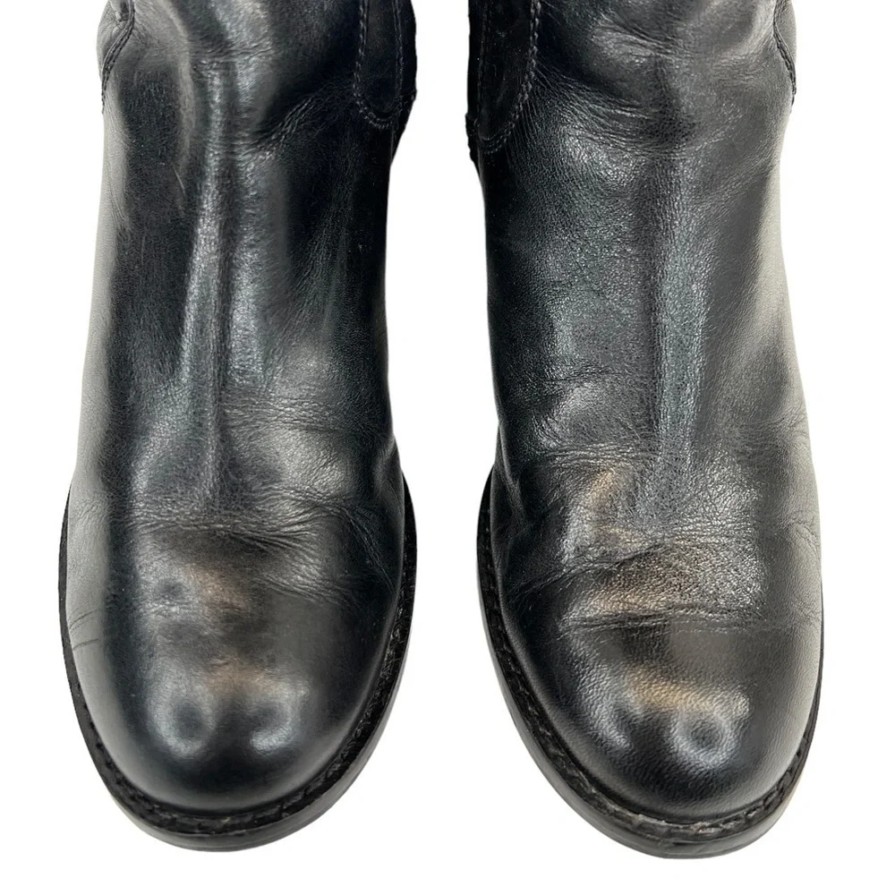 MICHAEL Michael Kors Women’s Black Leather Riding Boots - Picture 10 of 16